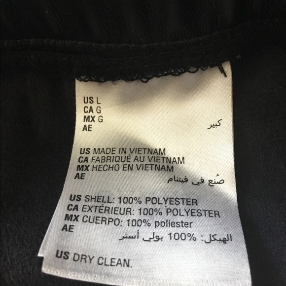 Bar lll Madrid Black Faux Leather Two Piece Outfit NWT - Picture 12 of 14